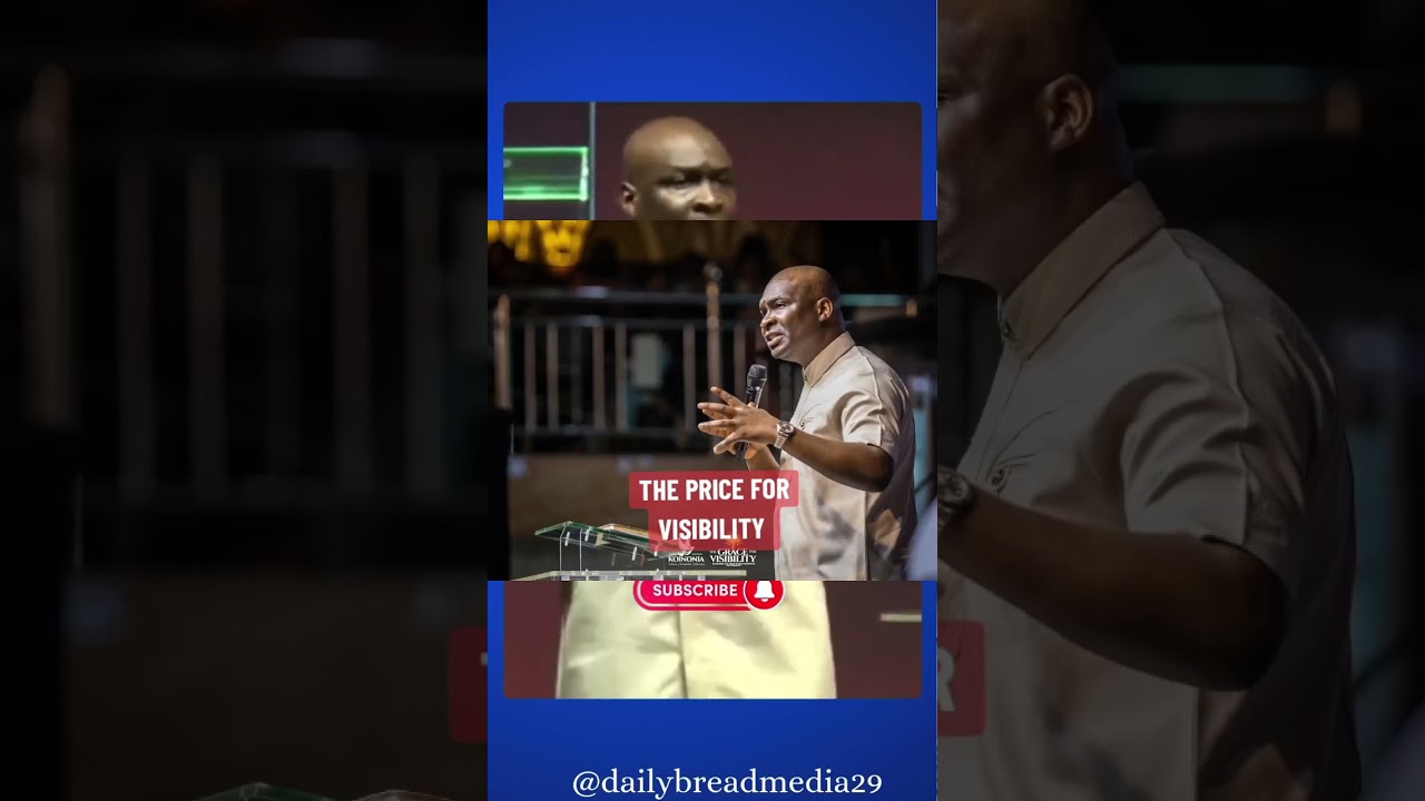 THE PRICE FOR VISIBILITY | APOSTLE JOSHUA SELMAN