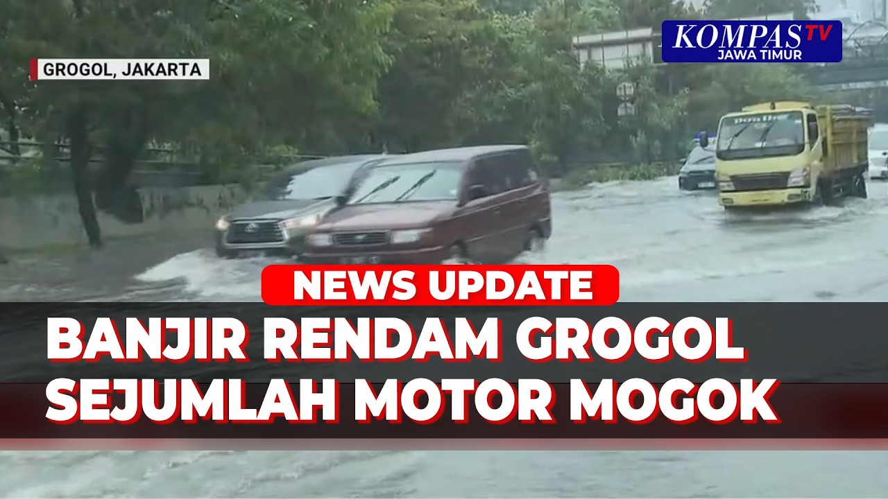 Situasi Terkini Banjir di Grogol Ketinggian Air Capai 60-70 Cm