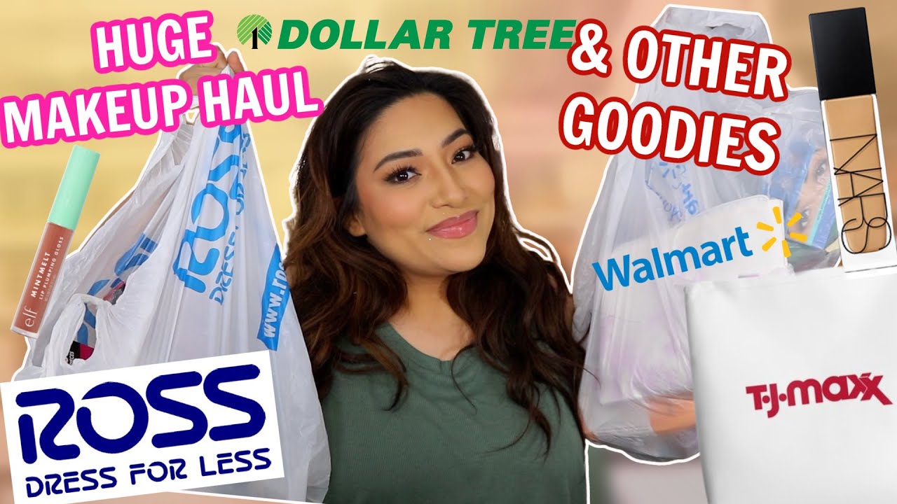 HUGE TJMAXX, ROSS, WALMART & DOLLAR TREE MAKEUP HAUL - ALEXISJAYDA