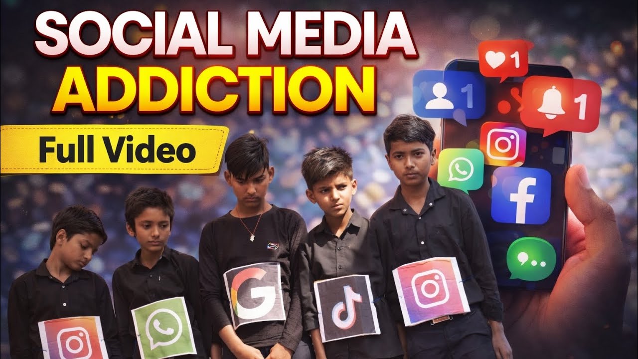 Be aware not to leave children alone || social media addiction.....