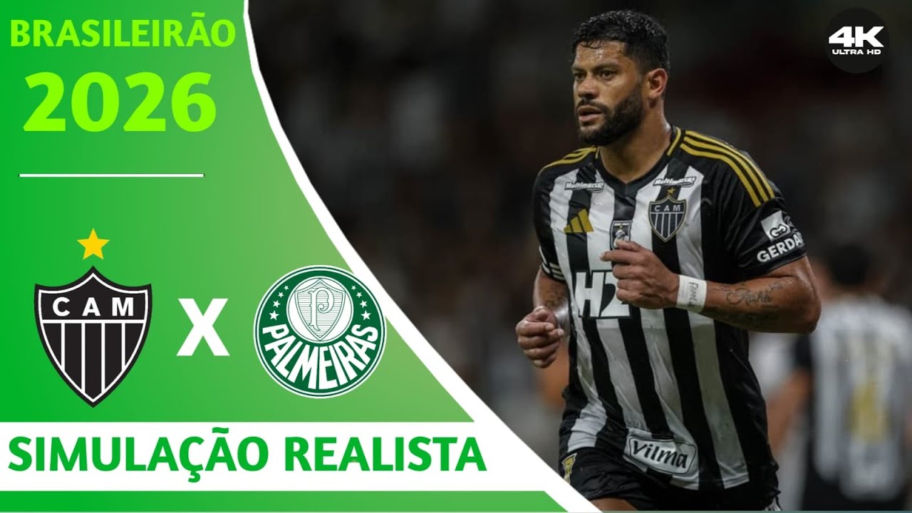 ATLÉTICO MG X PALMEIRAS | 1⁰ RODADA | BRASILEIRÃO 2026 | GOGOSZ PATCH 4K60FPS | PES 2026