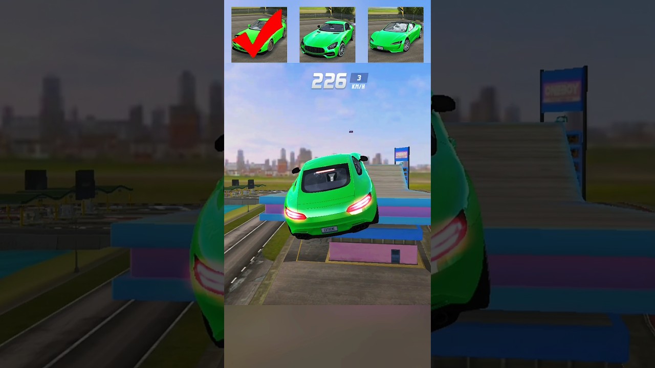 which Car Will Land on parking jumping test🤯 #viralshort #testing #extremecardriving