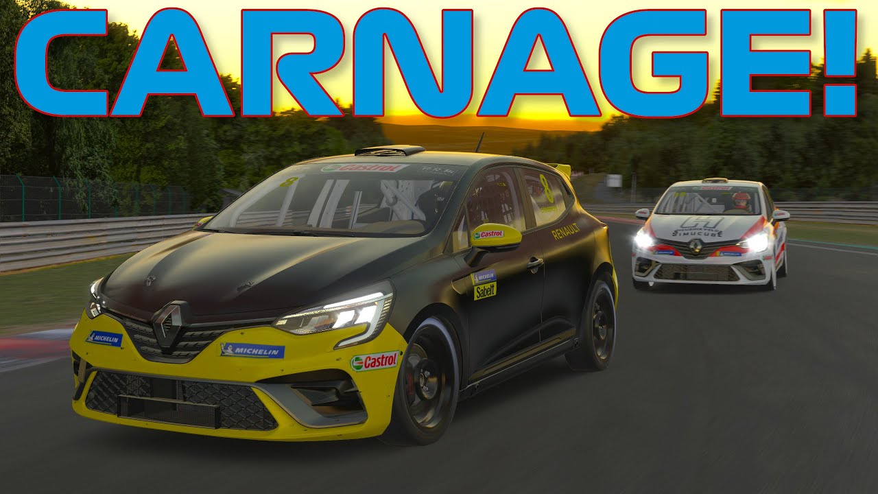 iRacing Week 13, Brand New Renault Clio, Unranked, Spa, 4.4k SOF...Madness!