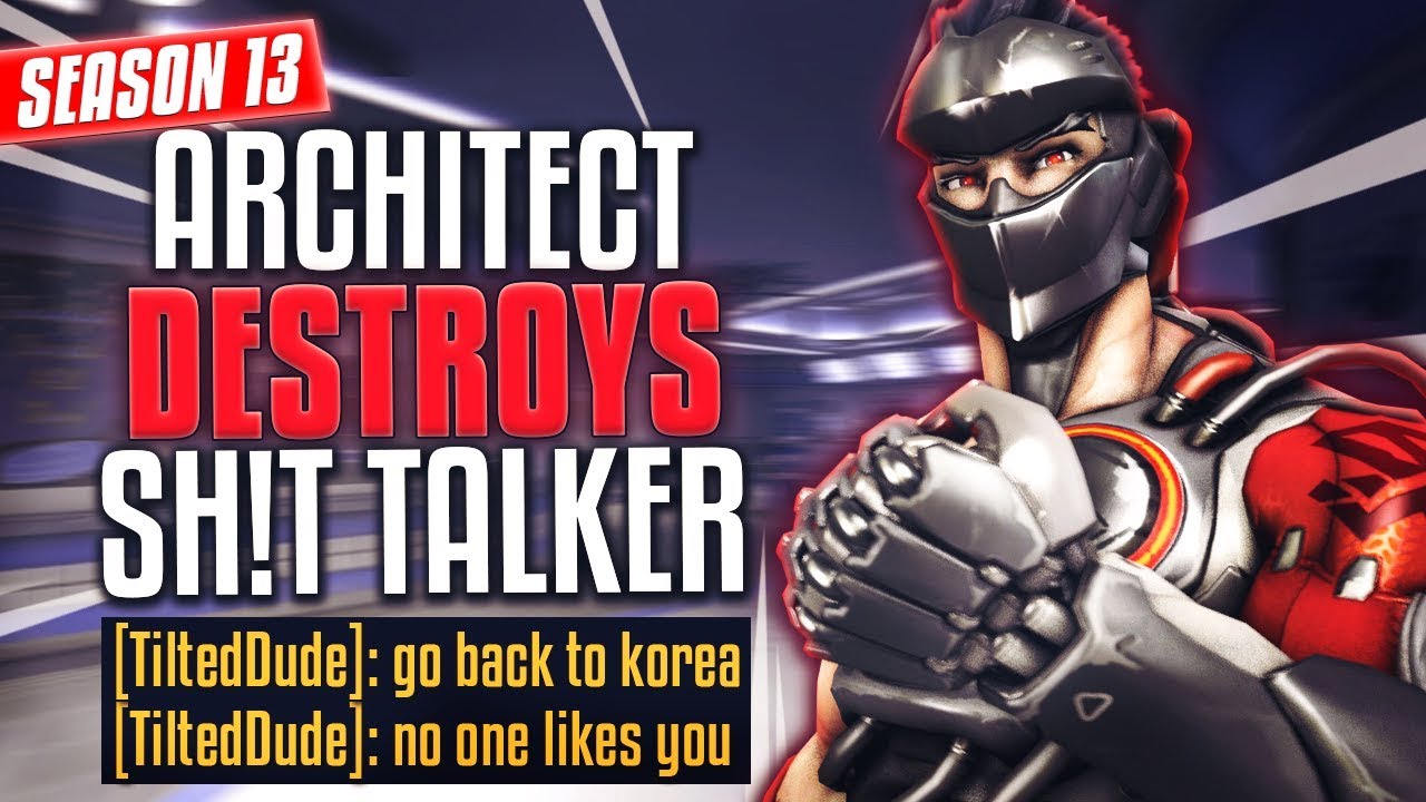 KOREAN PRO ARCHITECT DESTROYS TRASH TALKER WITH GENJI [S13 TOP 500]