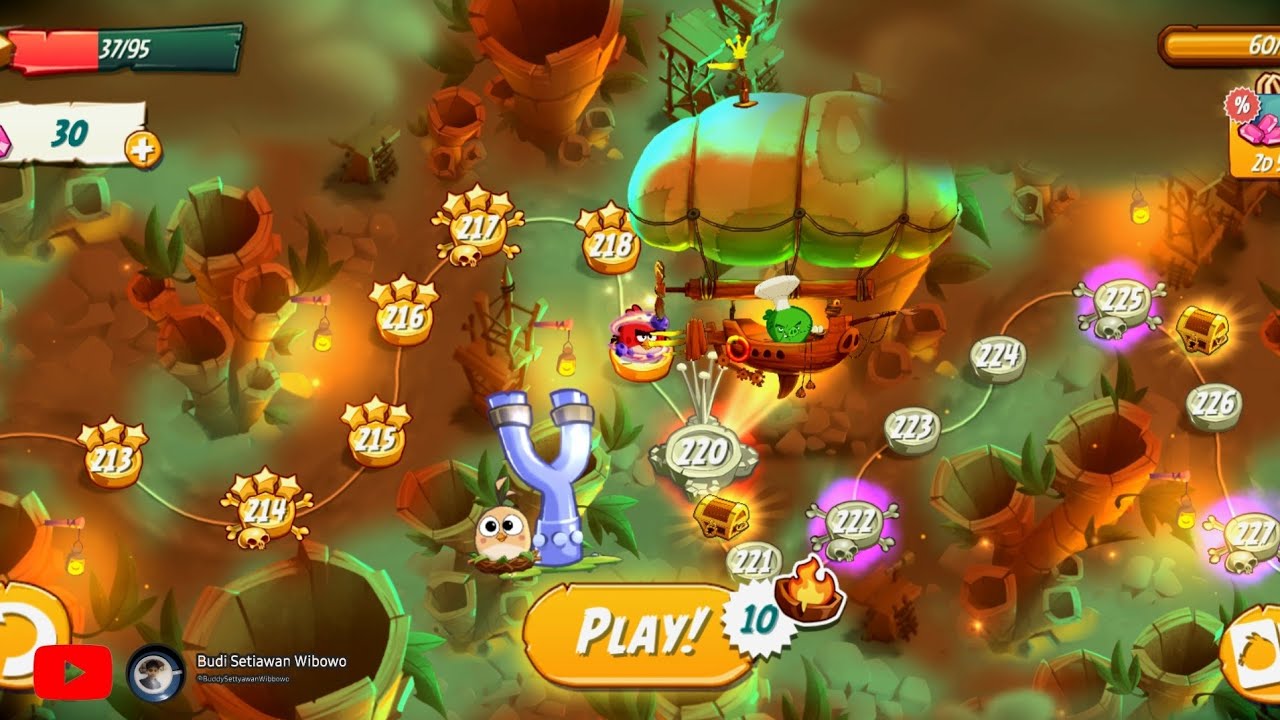 Eps.45 Ketapel Biru Vs Cheff Pig - Angry Birds 2