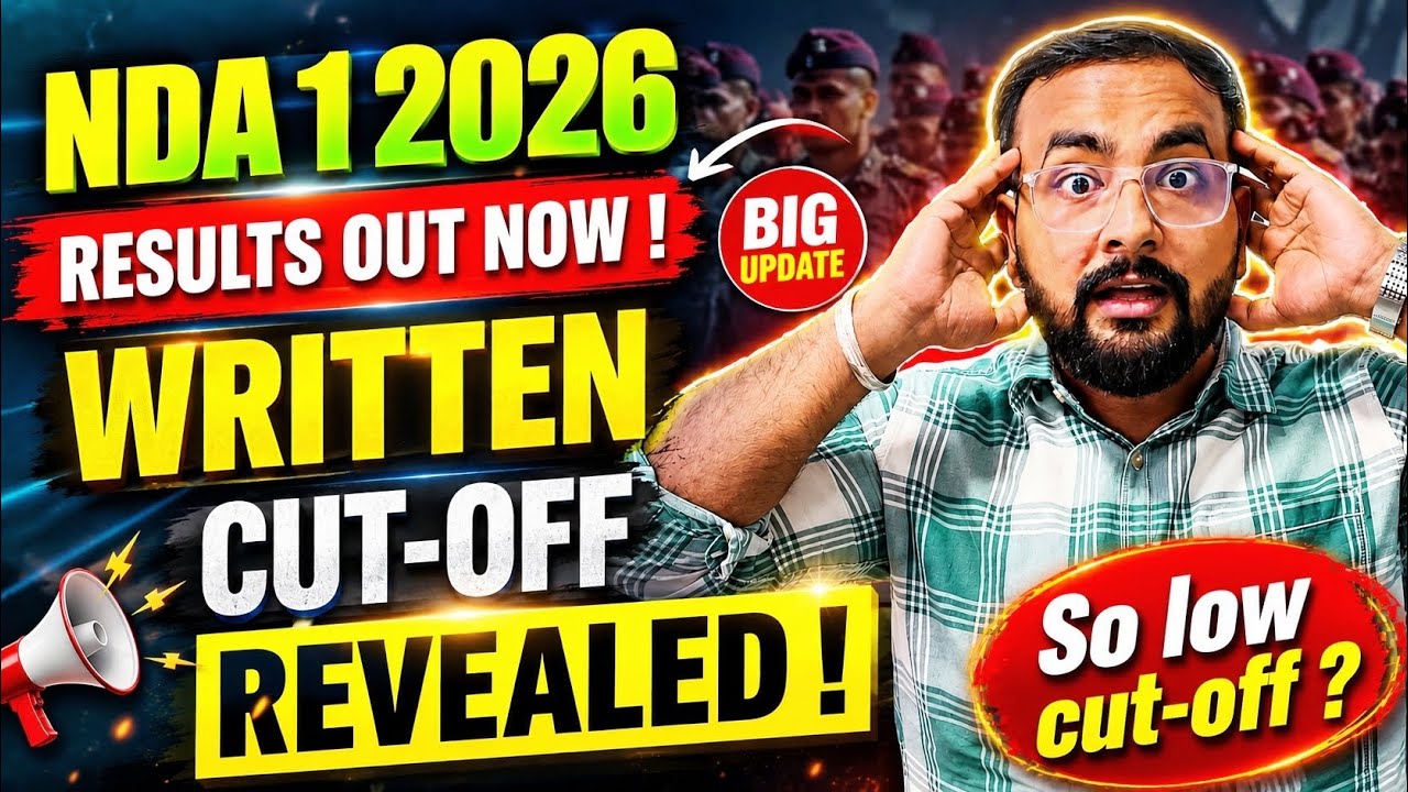 UPSC NDA 1 2026 Written Cutoff Revealed!! || So Low Cutoff ?