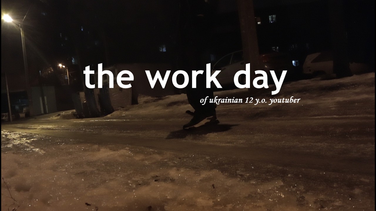 The  Productive Work Day Of 12 y.o. YouTuber