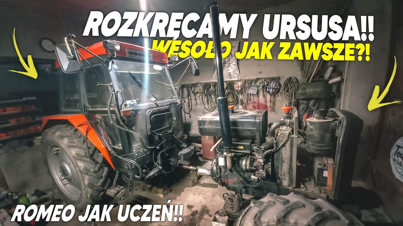 VLOG🔧Rozkręcamy URSUSA 4514🚜 Romeo Uczeń,Obdarty Łokieć? Pełen worek Puszek...🔥