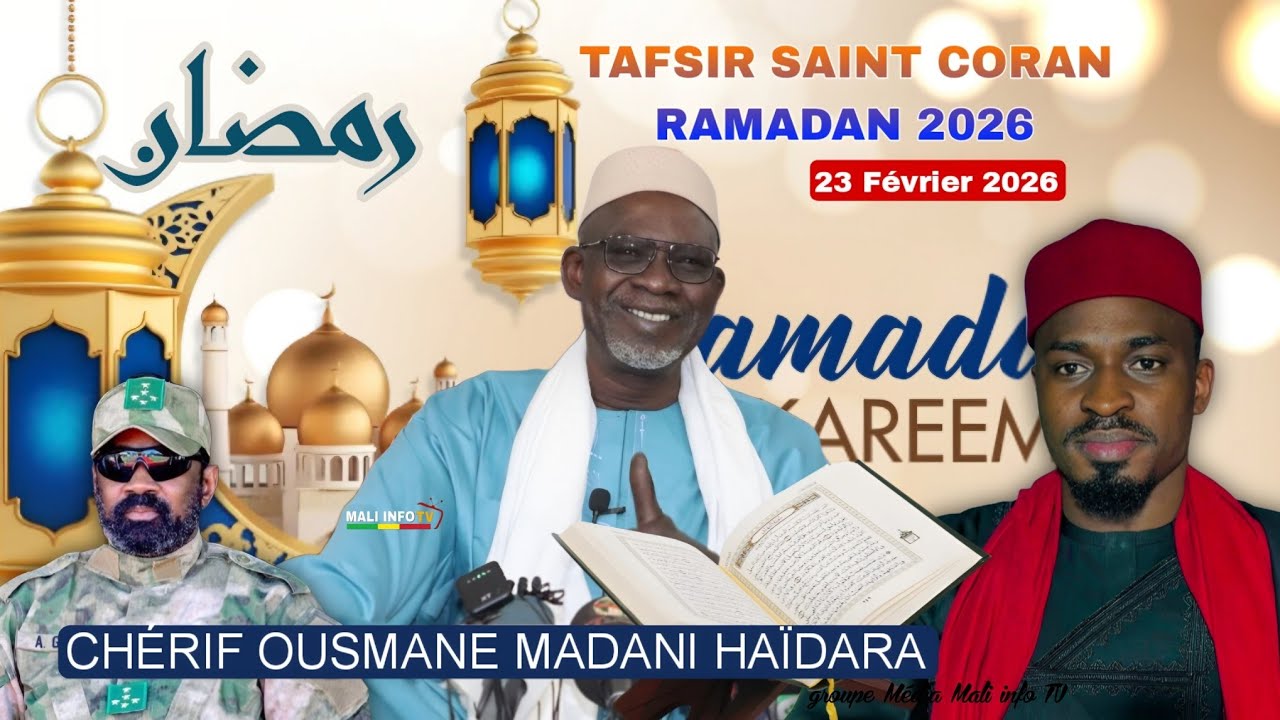 Ramadan 2026🌙 | Tafsir du Saint Coran – 6ème Jour avec As Seid Chérif Ousmane madane Haïdara le 23/0