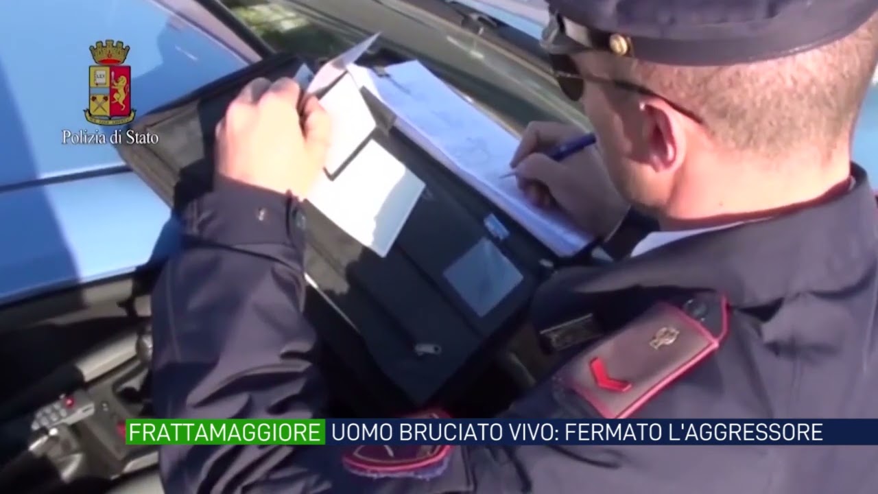 Frattamaggiore, uomo bruciato vivo: fermato l&rsquo;aggressore