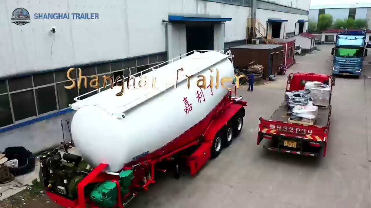 Bulk Cement Tank Trailer, Powder Granule Tank Trailer, High Quality Tank Trailer