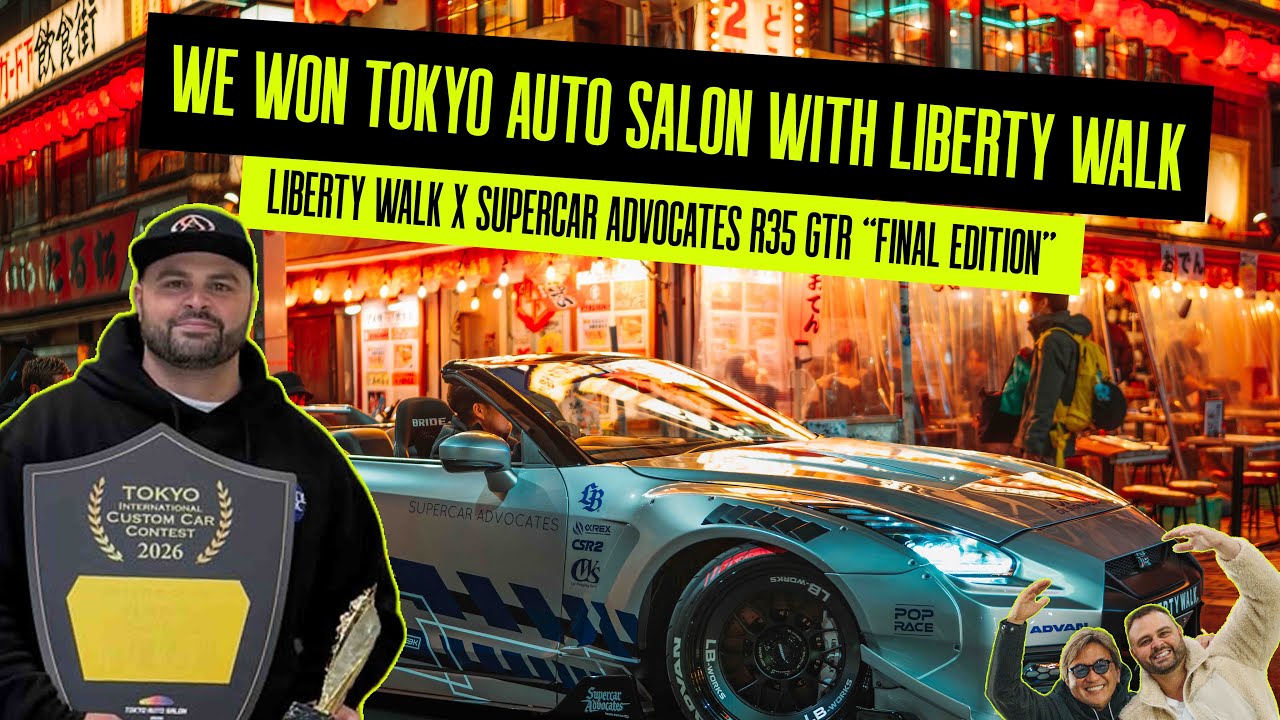 WE WON 2026 Tokyo Auto Salon w/ Liberty Walk and our GTR Roadster!