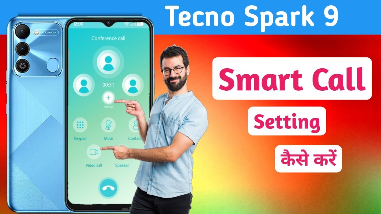 Tecno spark 9 me Smart Call Setting, Tecno spark 9 video call kaise kare, Tecno spark 9