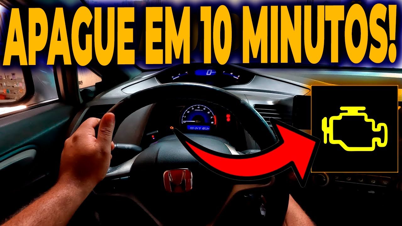✅COMO APAGAR LUZ DA INJEÇÃO ACESA DO PAINEL DO NEW CIVIC G8 2008