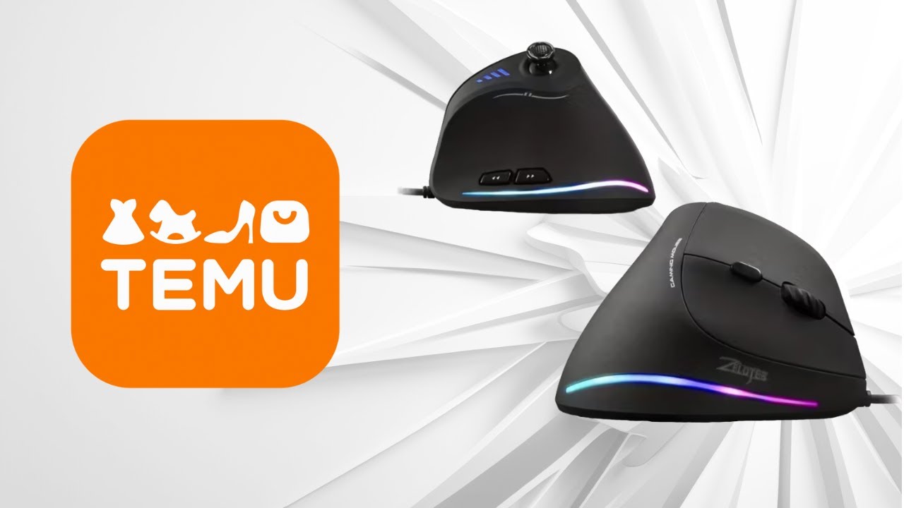 ASMR Unboxing: Gaming Vertical Ergonomic Mouse from TEMU (No Talking)