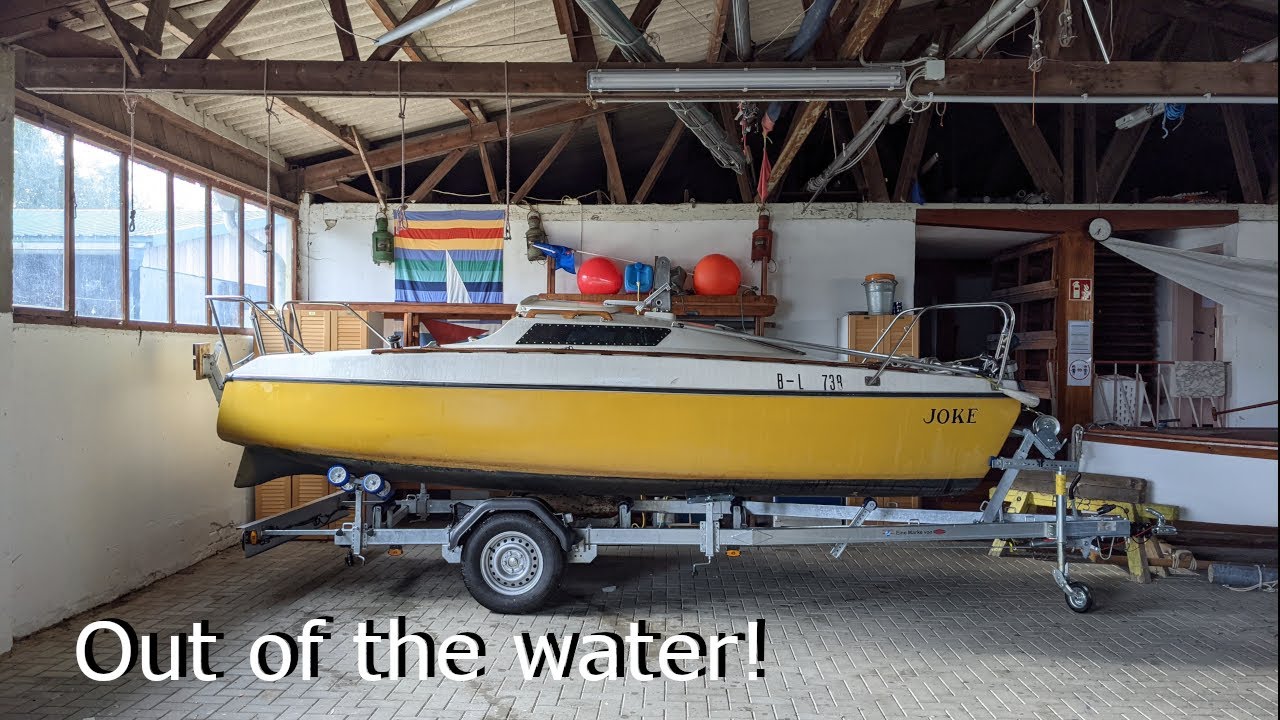 #3 In Winter Storage: Hauling out and cleaning up my Condor 55 Sailboat