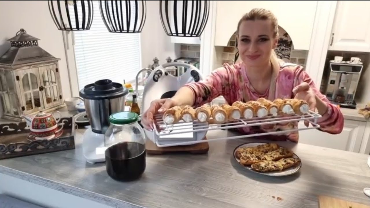 Thermomix ZAPIEKANKI RURKI Z KREMEM NALEWKA PORTERÓWKA Termomix Gotowanie ns żywo
