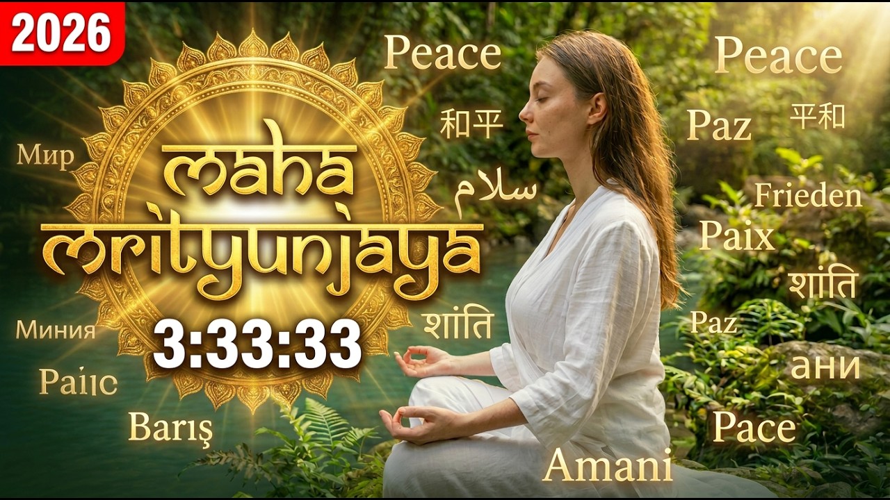 MAHA MRITYUNJAYA MANTRA 3:33:33 | El Mantra que PROTEGE en Tiempos de GUERRA | 108 Repeticiones2026