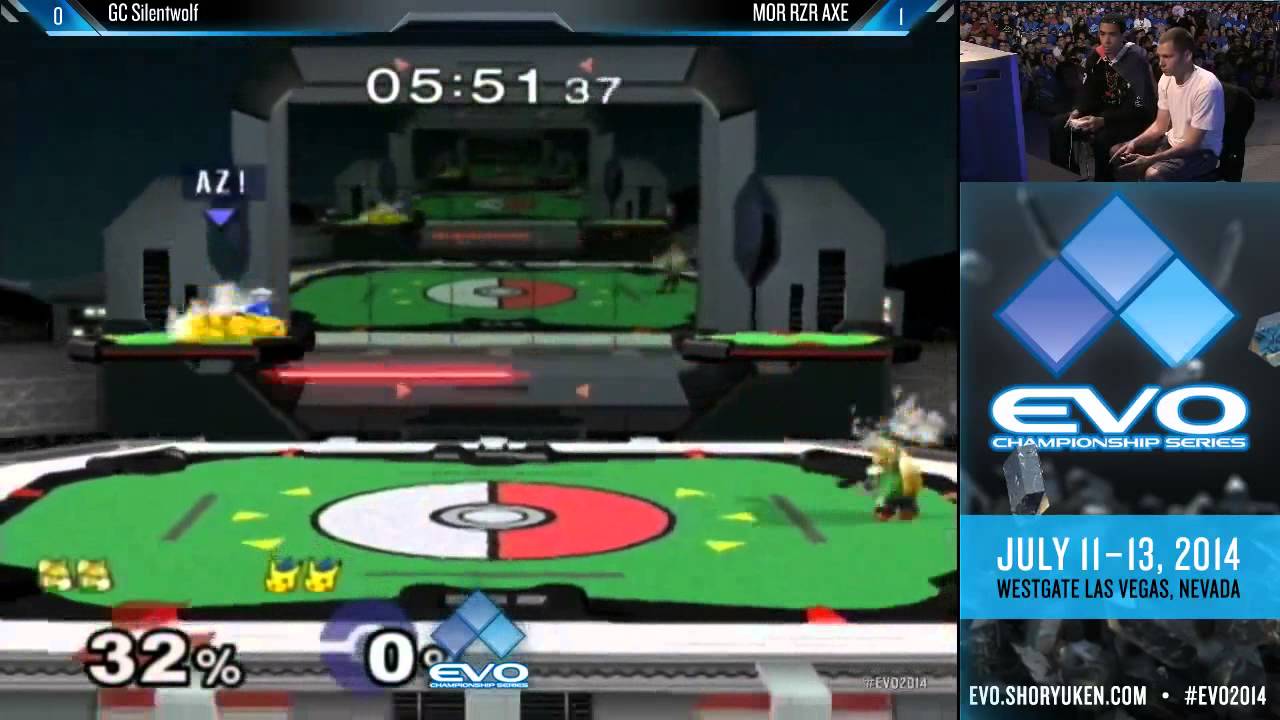 EVO 2014 SSBM Losers Top 8 - Silent Wolf vs Axe