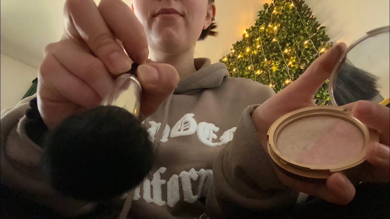 LoFi ASMR Doing Your Makeup (Rummaging & Brushing)