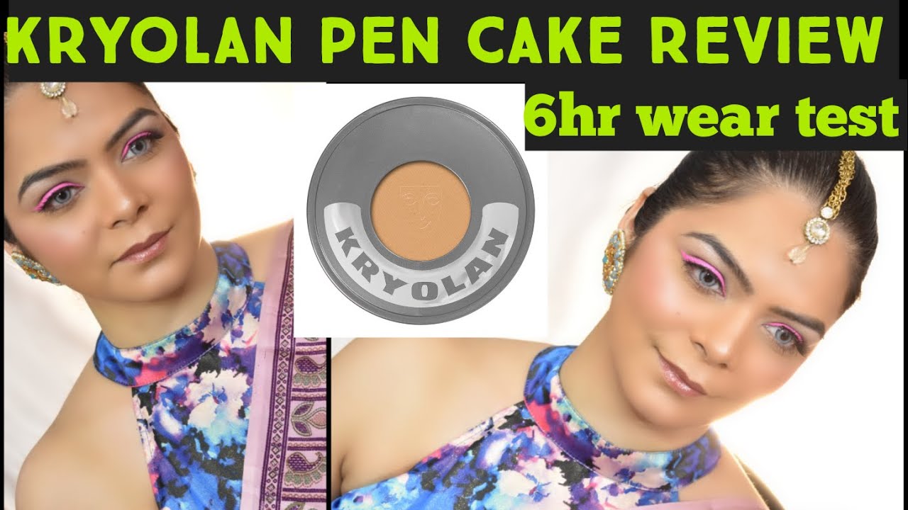 KRYOLAN PENCAKE REVIEW & 6hr WEAR TEST .