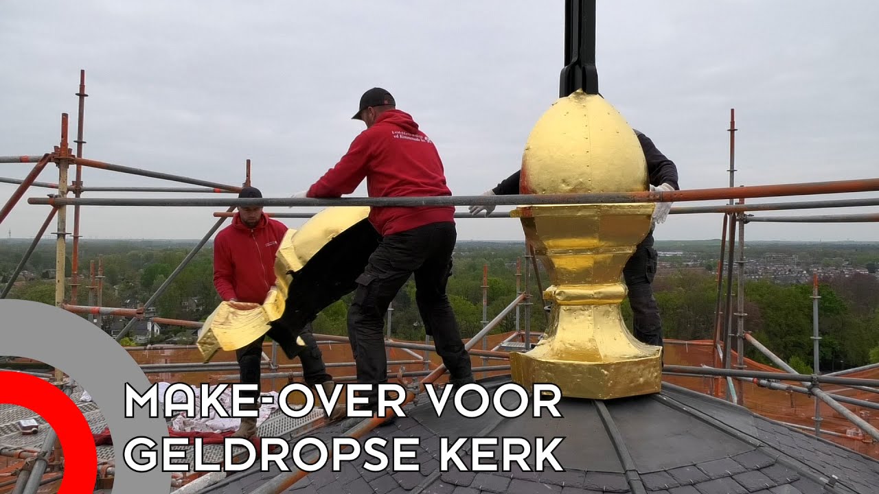 Koepelkerk Geldrop krijgt nieuwe gouden bol: ‘Kers op de taart’
