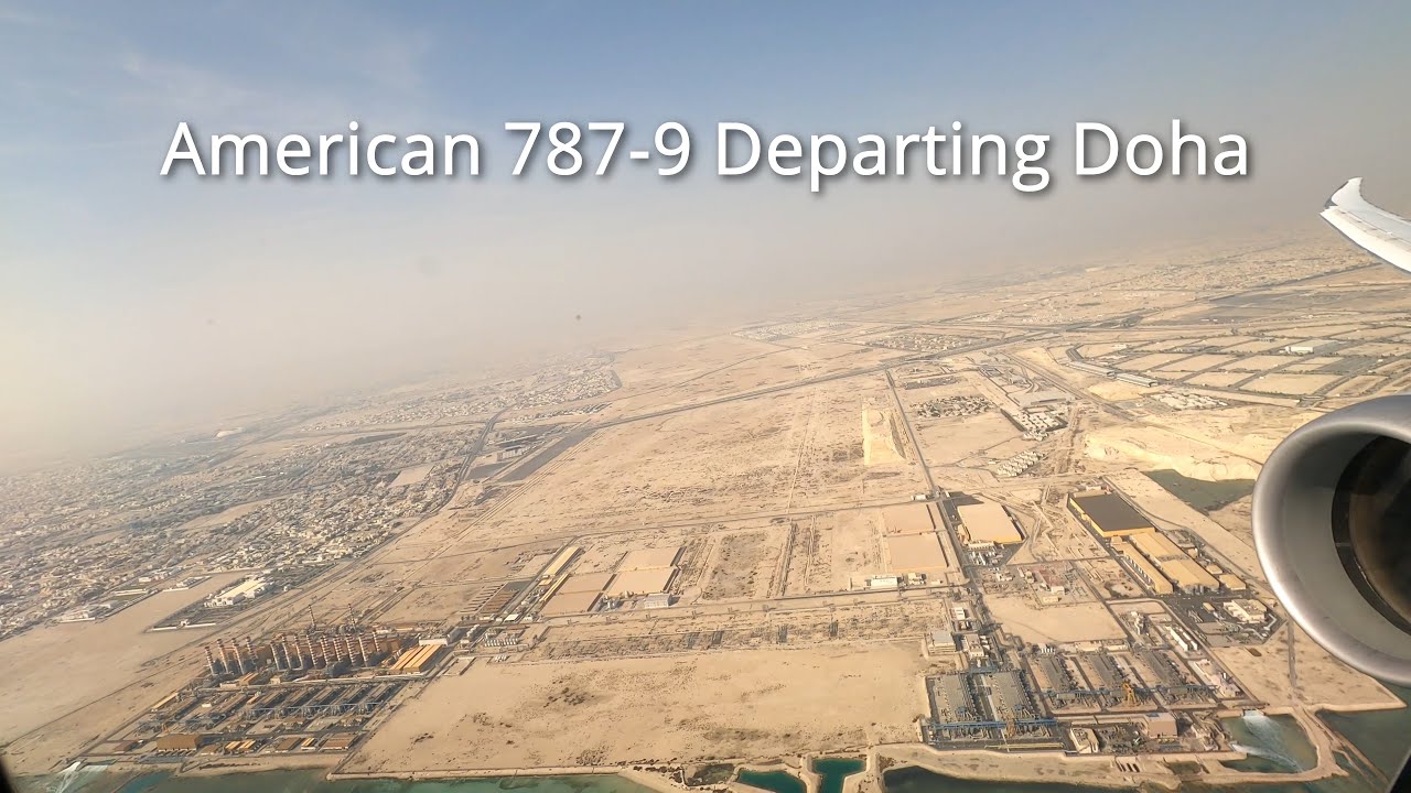 American 787-9 Departing Doha Qatar (DOH)