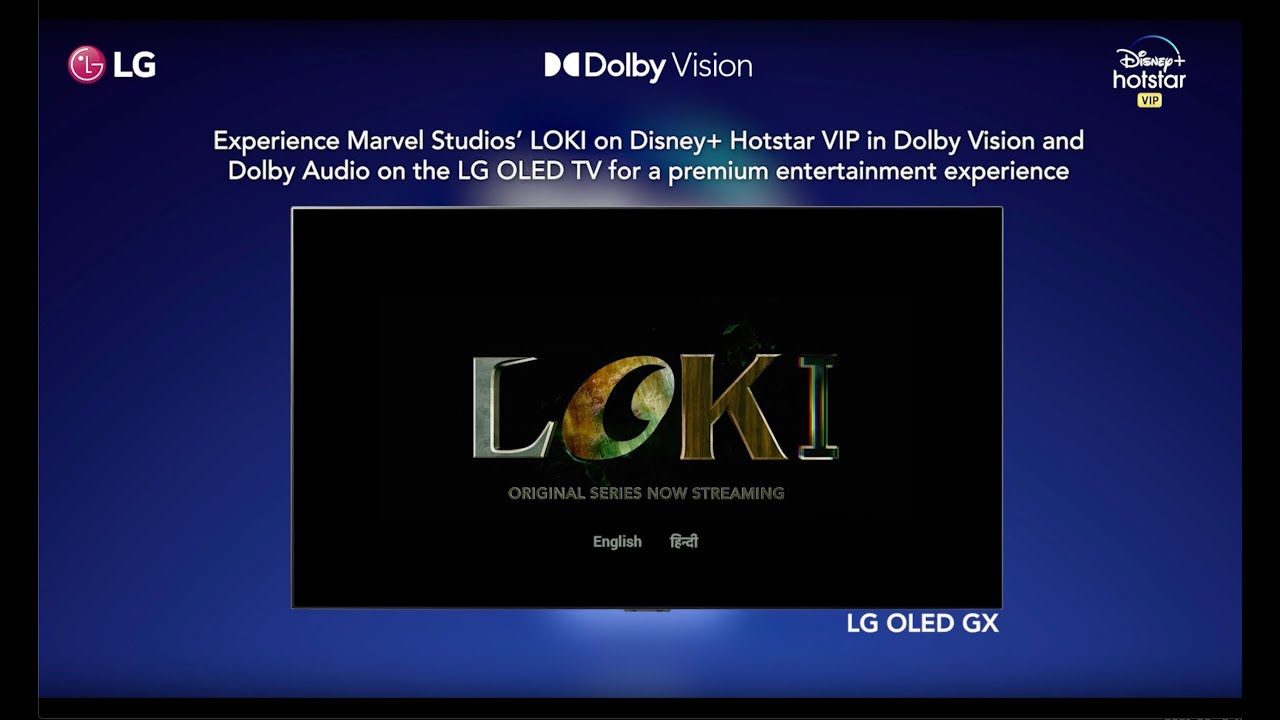 LOKI on Disney Plus Hotstar VIP in Dolby Vision