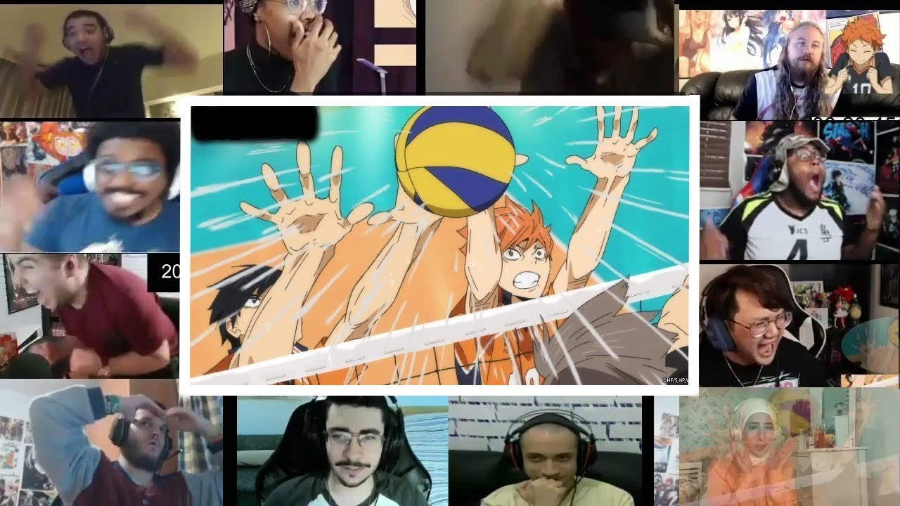 Hinata and Kageyama Epic Block Twins Quick Attack | Haikyuu Reaction Mashup