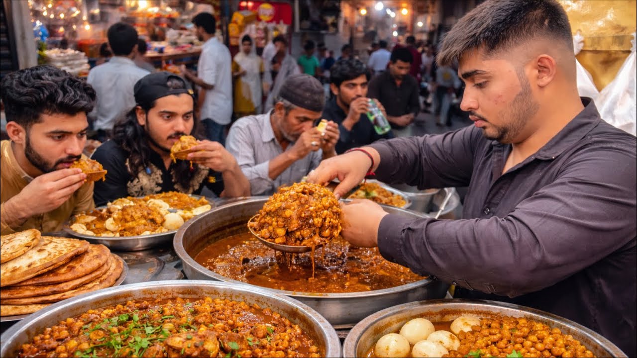 😱 VIRAL LAHORE STREET FOOD 🔥 DESI MURGHA NAAN CHANA 🤯 CHEAP & DELICIOUS ANDROON LAHORE 