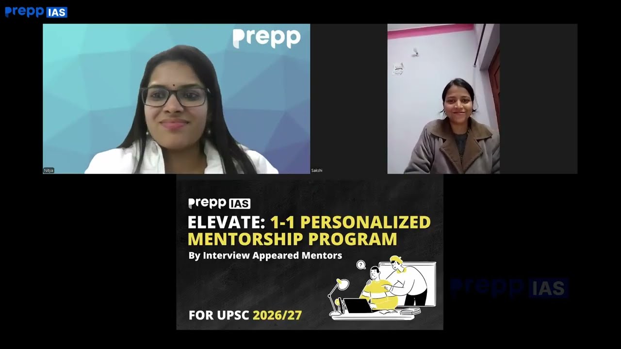 UPSC One-to-One Mentorship Session by Prepp IAS | Nitya Pandey | #upsc #iasmentorship #upscmentor