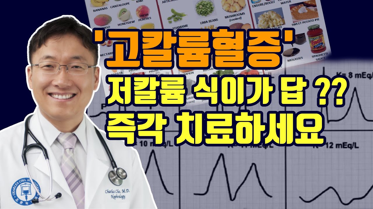 고칼륨으로 사망도 가능: 콩팥환자의 칼륨문제와 해결법