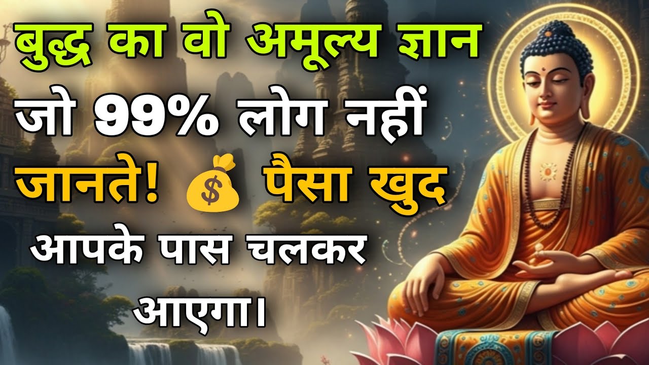 बुद्ध का वो अमूल्य जान जो 99% लोग नहीं जानते। पैसा खुद आपके पास चलकर आएगा । Goutam Budha Hindi story