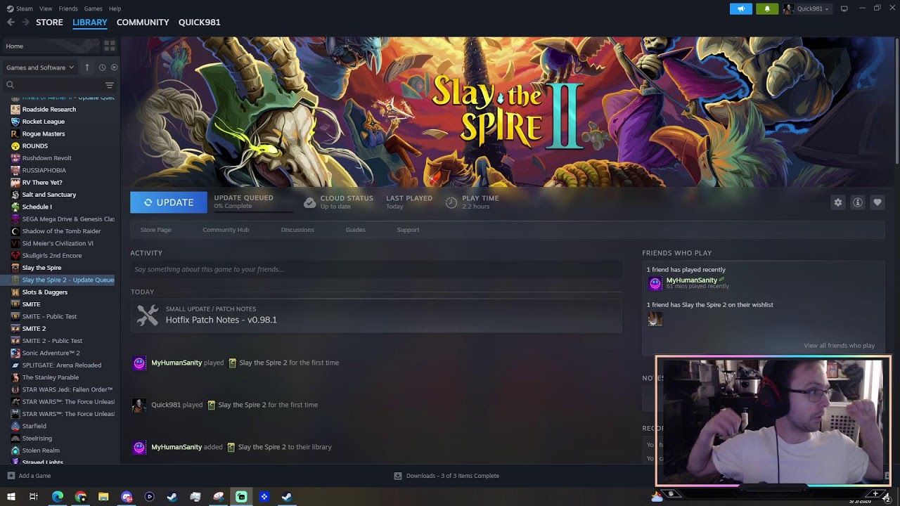 Slay the spire n CHILL, Expedition 33 later