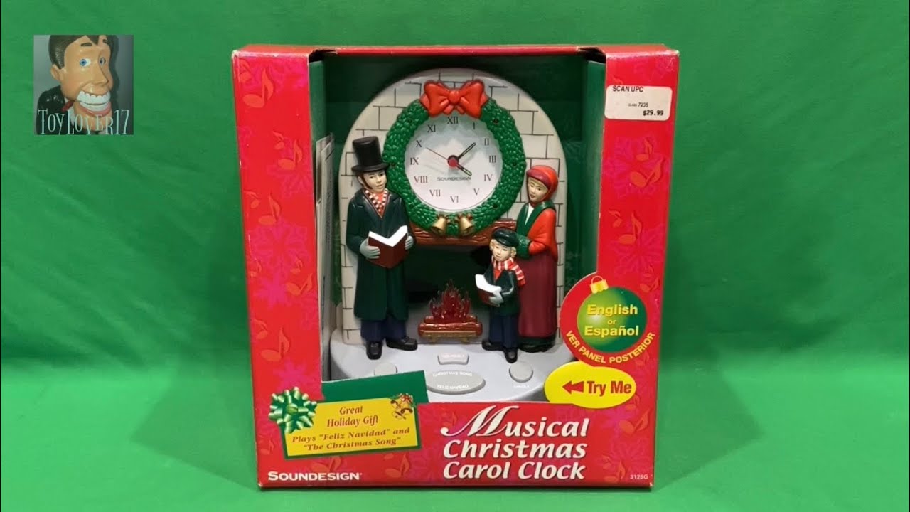 Soundesign 2002 Musical Christmas Carol Clock - All 22 Songs!