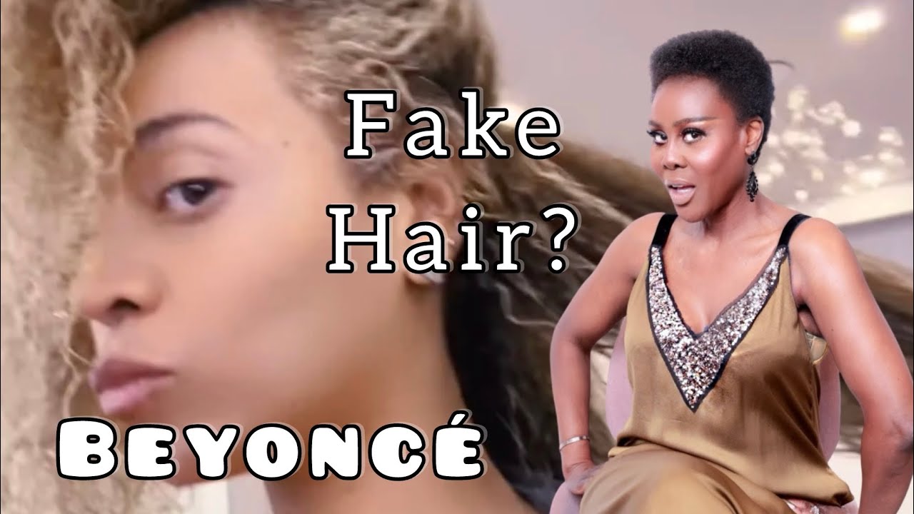BEYONCE GIVES RARE LOOK AT HER NATURAL LOOOONG HAIR, DEBUKS WIG MTH & PEOPLE CALL HER HAIR FAKE! 👀