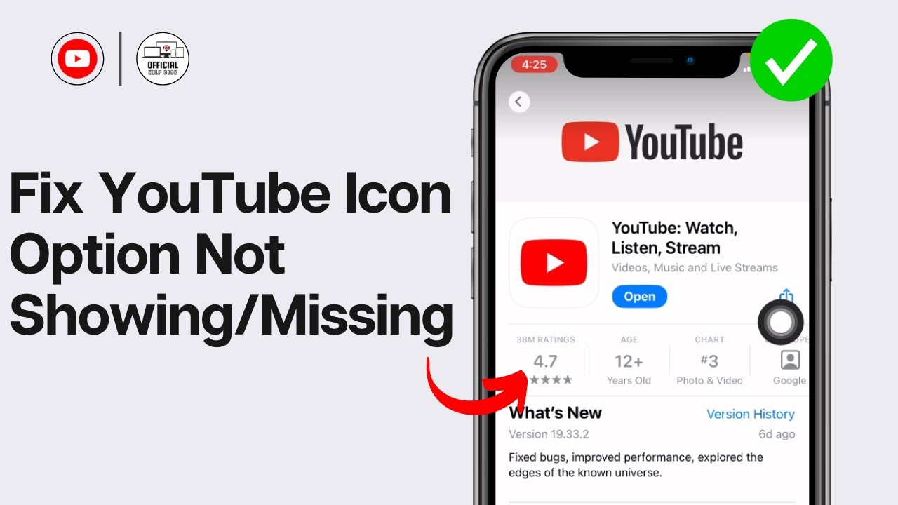 How To Fix YouTube Icon Option Not Showing/Missing Problem | Installed Apps Not Showing (2024)