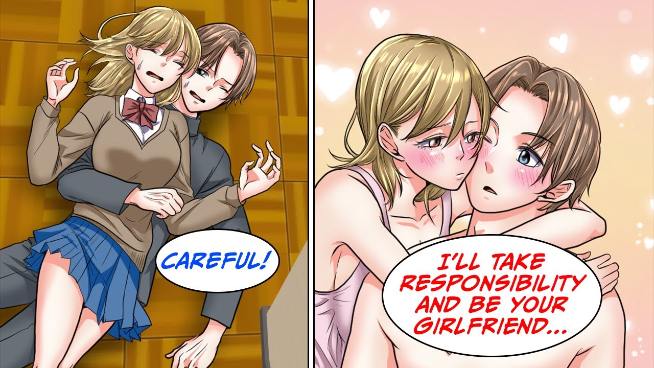 [Manga Dub] I saved my childhood friend who hates me from falling down stairs... [RomCom]