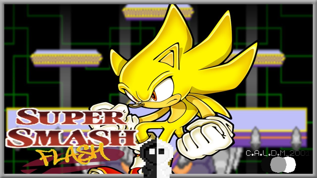 SUPER SMASH FLASH: Super Sonic (Classic & Adventure Mode)