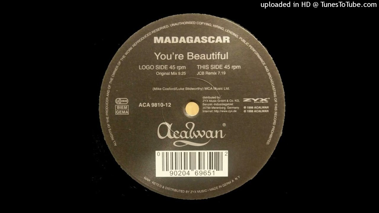 Madagascar - You're Beautiful (Original Mix). 1998