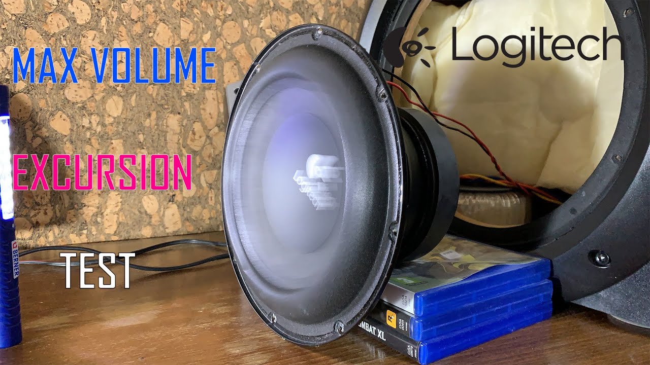 Logitech z2300 Free Air Bass Test[z5500AMP][4k]