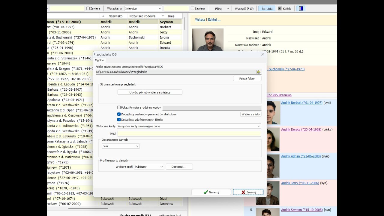 Drzewo genealogiczne tworzenie przeglądarki drzewa genealogicznego #genealogia #drzewogenealogiczne