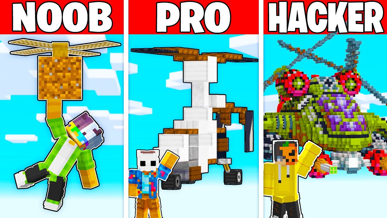 EN GÜVENLİKLİ HELİPKOPTER YAPAN KAZANIR!🚁 - Minecraft Yapı Kapışması