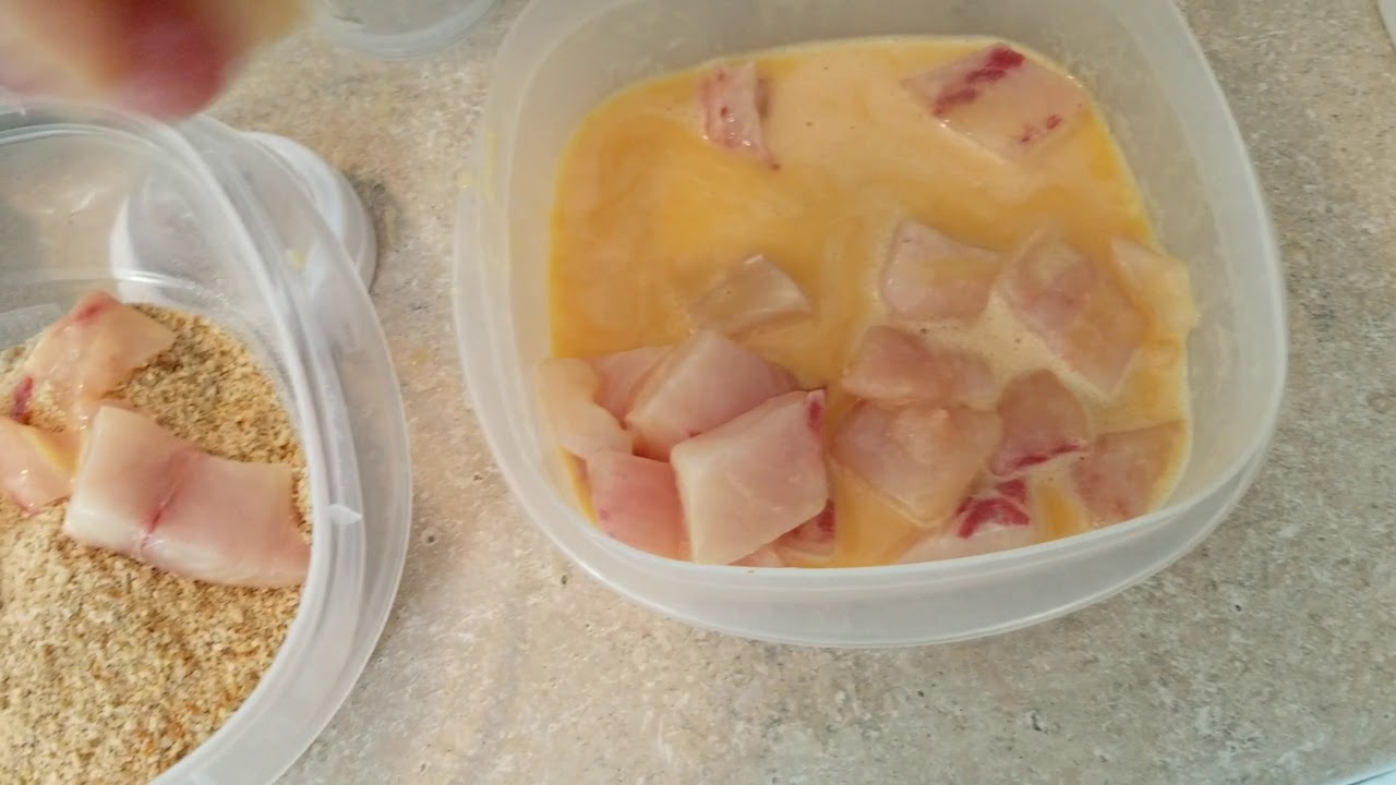 Clean and cook: fried pompano bites
