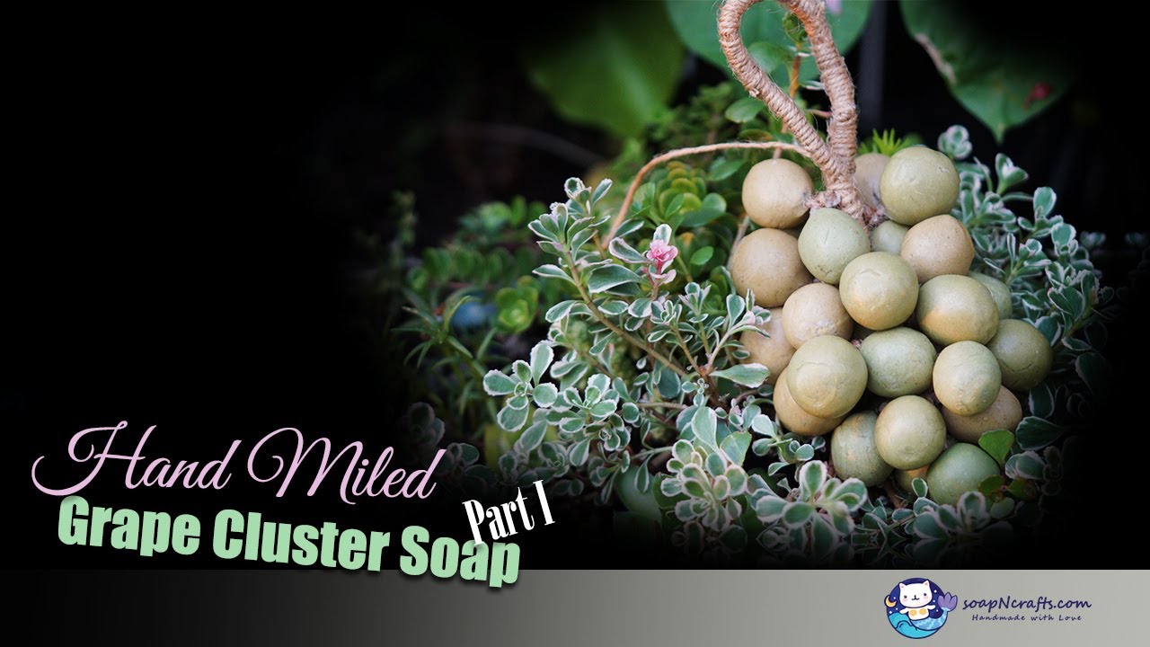 Turn Old Soap into Trendy Grape Clusters (1)🍇 -  French Milled Re-batch 用旧皂做出爆款葡萄串｜法式再研磨皂制作过程