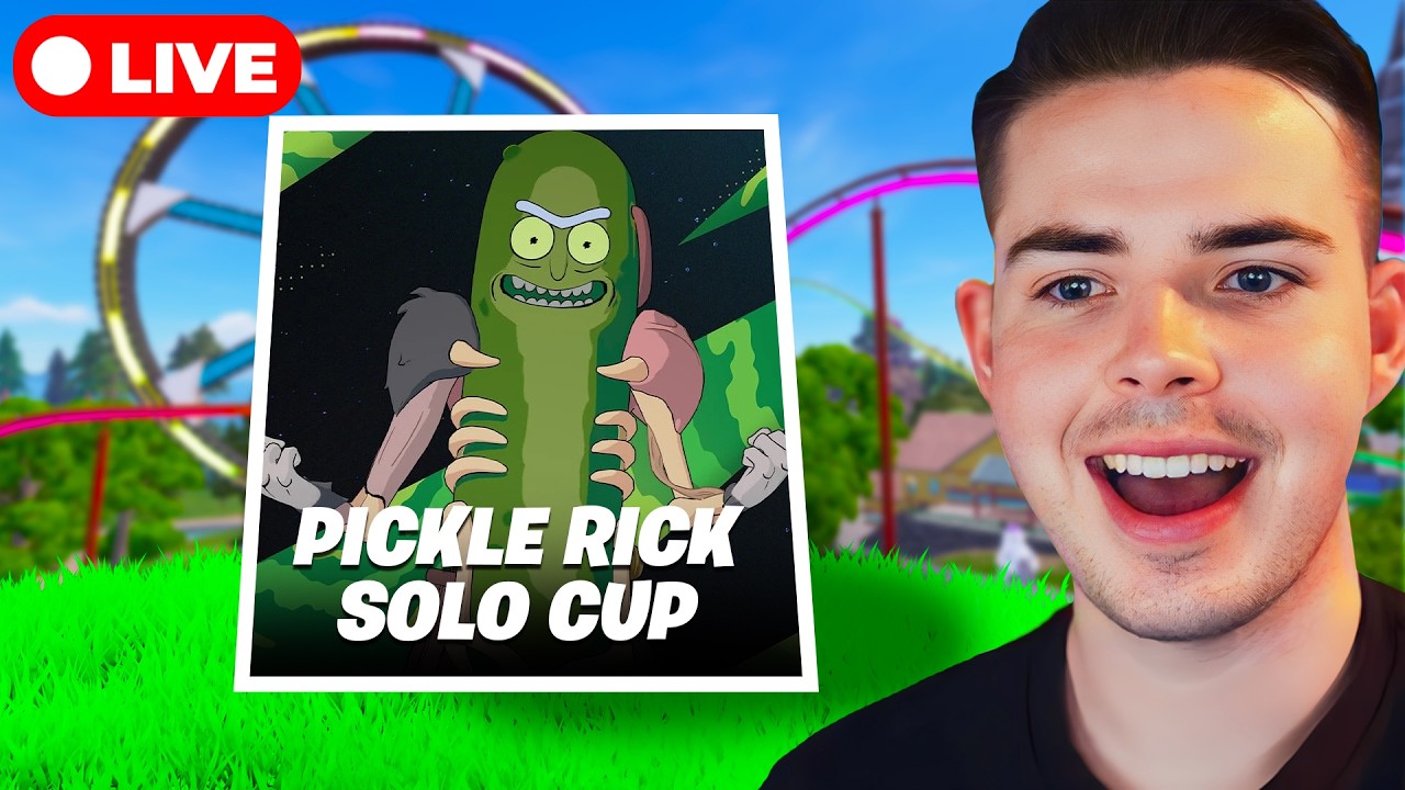 🔴LIVE! - PICKLE RICK FREE SKIN CUP (Fortnite)