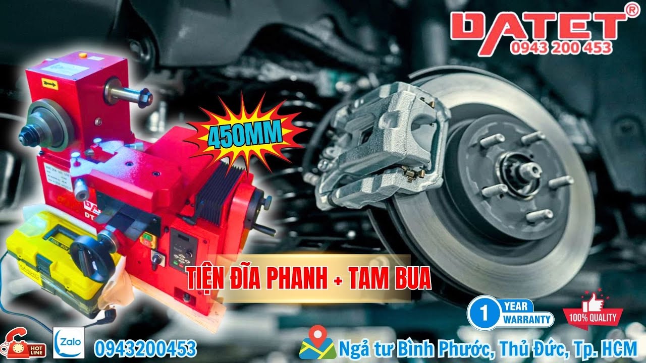 Máy Tiện Láng Đĩa Phanh Công Nghệ Cao – Khôi Phục Hiệu Suất Phanh