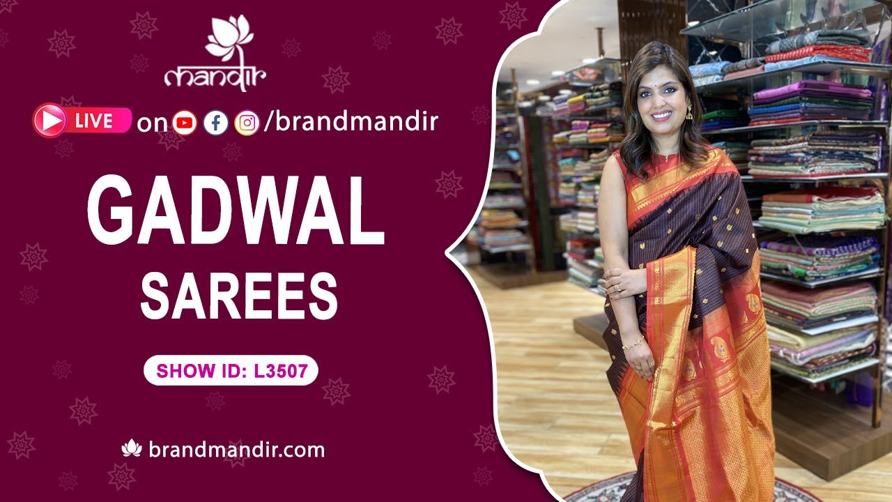 Gadwal Sarees Collection | WhatsApp Number 733 733 7000 | Brand Mandir Sarees LIVE