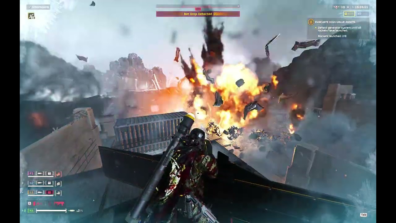 Random day in HELLDIVERS™ 2(74) - D10 Bot Front - 25%? More like 2500% (RTC - Lesath)