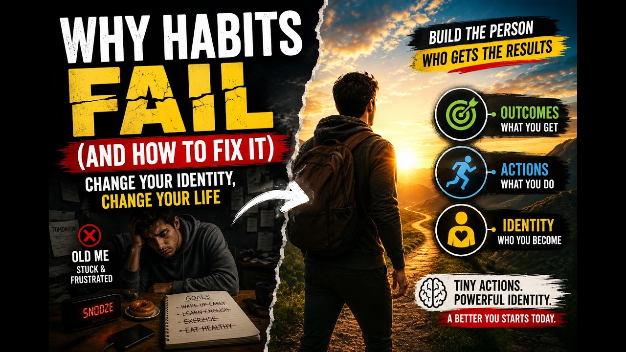Why Your Habits Fail | And the Identity Shift That Change Everything | Learn English With Motivation
